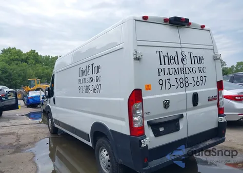 2020 Ram Promaster 2500 High Roof 159 Wb from USA, damaged, VIN 3C6TRVDG6LE101652